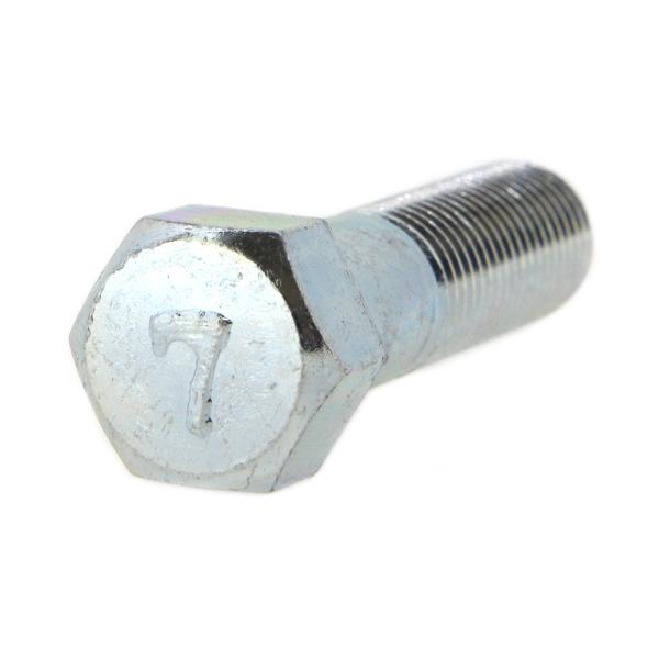 鉄/三価ホワイト [小形] 7マーク 六角ボルト (細目・半ねじ) M10 (太さ=10mm)×長さ...