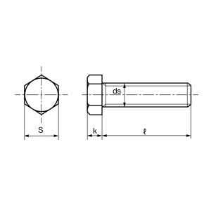 鉄 六角ボルト (全ねじ) M16 (太さ=1...の詳細画像3