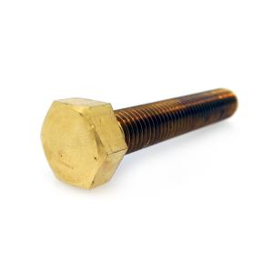 真鍮 六角ボルト (全ねじ) M6 (太さ=6mm)×長さ=10mm　