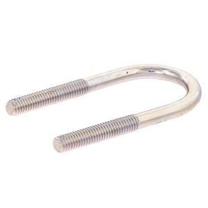 鉄/シルバーメッキ 足長Uボルト [+30mm] M10 (太さ=10mm)×配管口径=65A