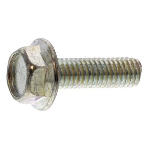 鉄/シルバーメッキ フランジボルト [2種] (全ねじ) M6 (太さ=6mm)×長さ=12mm　