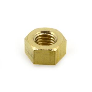 真鍮(低カドミ) 六角ナット [1種] M1.4 (太さ=1.4mm)用　【 バラ売り ： 10個入り 】｜nejiya