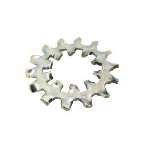 鉄/シルバーメッキ 歯付きワッシャー (内外歯形) M8 (太さ=8mm)用　