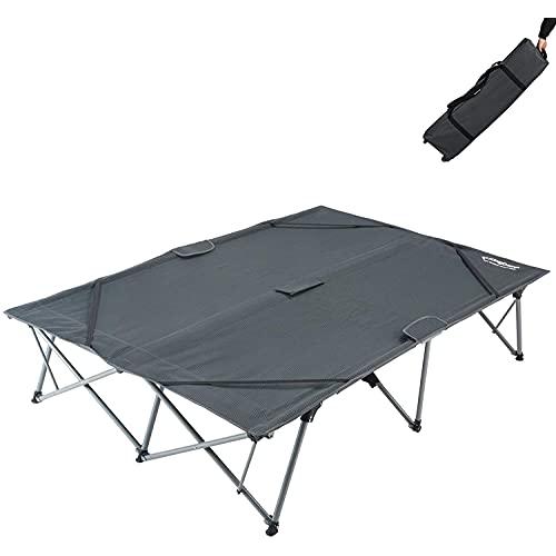 KingCamp Double Folding Camping Cots for 2 People%...