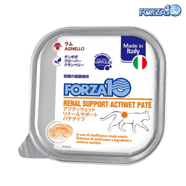 フォルツァ ディエチ 猫 アクティウェット リナール ラム 腎臓ケア 100g 療法食