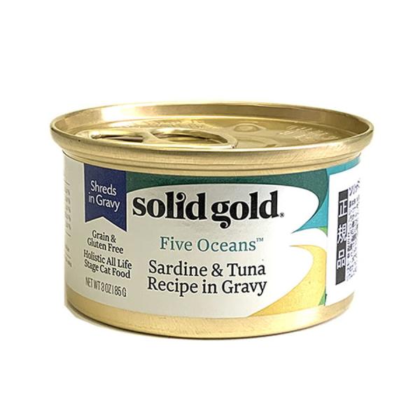 ソリッドゴールド 猫 イワシ＆ツナ缶 85g キャットフード ウェット 総合栄養食 猫缶