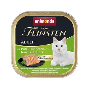 アニモンダ 猫 フォムファインステン グルメ 七面鳥・鶏胸肉・ハーブ 100g   キャットフード ウェット 猫缶 成猫｜nekobatake