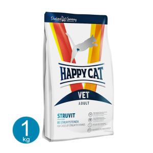 ハッピーキャット HAPPY CAT 猫 VET ストルバイト（尿石ケア） 1kg キャットフード ドライ 療法食 泌尿器 下部尿路｜nekobatake