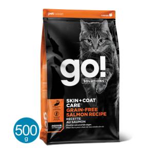 GO 猫 皮膚+被毛ケア キャット グレインフリー サーモンレシピ 500g キャットフード ドライ 総合栄養食