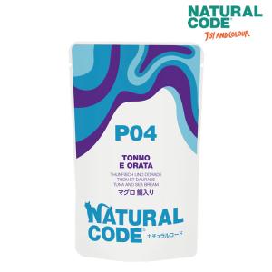 ナチュラルコード パウチ P4 マグロ 鯛入り 70g 猫用 缶詰 キャットフード NaturalCode