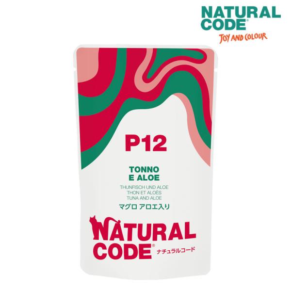 ナチュラルコード パウチ P12 マグロ アロエ入り 70g 猫用 缶詰 キャットフード Natur...