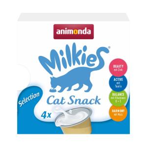 【短期賞味期限 2026.8.6】 アニモンダ ミルキース ミルクポーション セレクション 15g×4カップ （賞味期限2026.8.6） 猫用 おやつ animonda