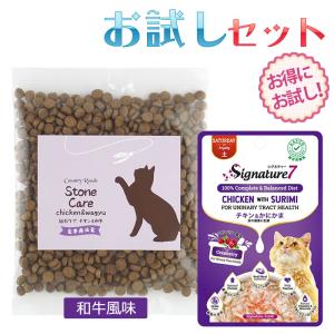 キャットフード お試し フードセット 尿の健康ケア ドライとパウチ 和牛タイプ ネコポス無料