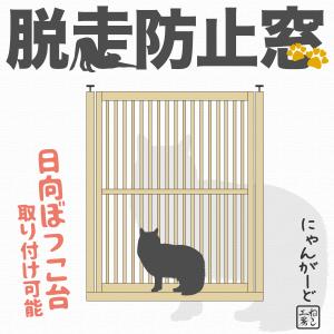 ねこ専用脱走防止扉【にゃんがーど】親子扉ver. 穴あけ不要の