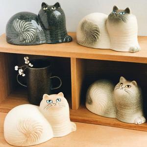 リサラーソン  Lisa Larson 猫の置物 Maj ( マイ ) 猫グッズ 猫雑貨 猫 ねこ 置物 陶器の置物 正規輸入品｜nekoland