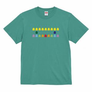 将棋Tシャツ レインボー駒Tシャツの詳細画像1