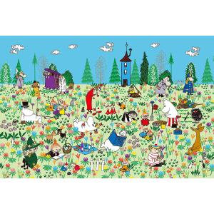 1000ピース ジグソーパズル ムーミン お花畑のピクニック 50ｘ75cm｜nekoneko39