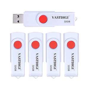 USBメモリ32GB 5個セット VASTDIGI USB 2.0 対応 フラッシュドライブ 小型 軽量 回転式 高速データ転送 読取り最大15MB/s USBメモリース テ ィック｜nekoneko39