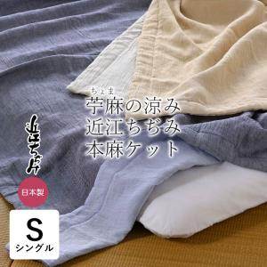 抗菌防臭加工無料 近江ちぢみ 近江の麻 本麻敷きパッド ダブル 140
