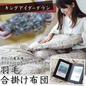 アイダーダウン 羽毛合掛布団 ダブル 合掛布団...の詳細画像1