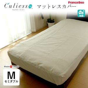 日本製 除菌機能 キュリエス・エージー マットレスカバー 単品  [Mサイズ] セミダブル 122×195×マチ35cm 360055-220 360055-260｜nekoronta