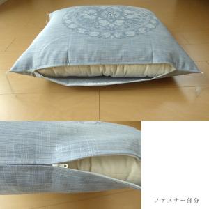 日本製 麻混 座布団カバー 八端判 八反判 夏...の詳細画像3