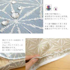 日本製 麻混 八端判 座布団カバー 夏用 座布...の詳細画像3