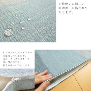 送料無料 日本製 甲斐ちぢみ 銘仙判座布団カバ...の詳細画像3