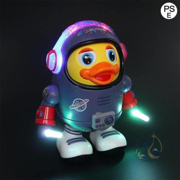 電動ロボット ダンス スペース ダック 幼児用 電気 多機能 ロボット 感動人生 おもちゃ ミュージ...