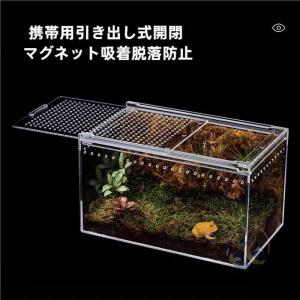 アクリル 爬虫類 飼育ケース Mサイズ 昆虫飼育ケース クモ サソリ ヤモリ 感動人生 ヘビ カメ クワガタ 飼育ケージ 透明 飼育容器 LB 118 室内 留守番