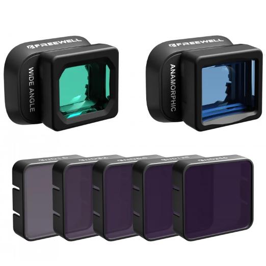 Freewell DJI Mini 4 Pro 専用 広角レンズ アナモルフィックレンズ NDフィル...