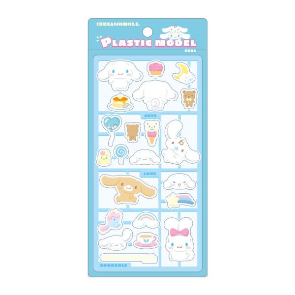4月下旬入荷予定 サンリオ sanrio プラスチックモデル風シール PM／シナモロール サンリオキ...