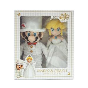 新品 スーパーマリオオデッセイ ぬいぐるみ マリオ&ピーチ(ウェディングスタイル)｜nekoyashokai