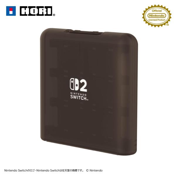 新品 カードケース 12枚収納 for Nintendo Switch 2(クリアブラック)