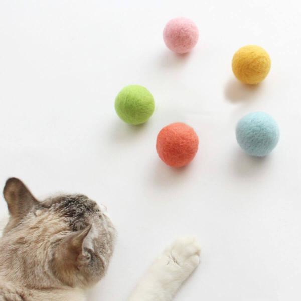 猫 おもちゃ ボール 大きいサイズ nekozuki ねこずきころころ LARGE 羊毛 誤飲防止