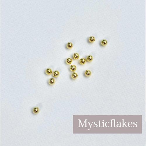 MysticFlakes ブリオン ゴールド 3mm 【ネイルパーツ　大きめブリオン　モードネイル　...