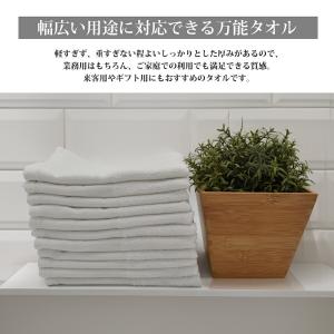 平地フェイスタオル 220匁 業務用 激安 フ...の詳細画像4
