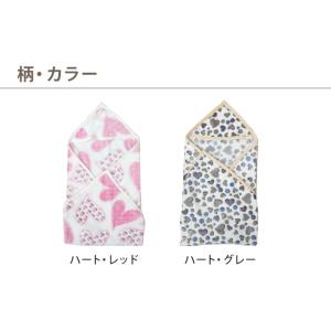 ベビー おくるみ フード付き ブランケット 赤...の詳細画像4