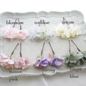 フラワー ヘッドドレス 髪飾り Cream ア...の詳細画像2