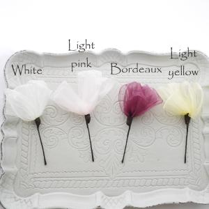 ヘアアクセ Light yellow チュール...の詳細画像1