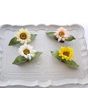 犬 ヘアピン 花 飾り アクセサリー パッチン...の詳細画像3