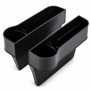 左右2個セット 車用 シートポケット コンソール 収納ボックス ドリンクホルダー カップホルダー サイドトレイ 小物入れ