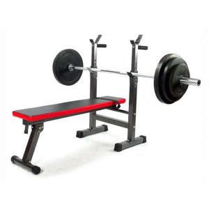 バーベル台付き フラットベンチ トレーニングベ...の詳細画像2