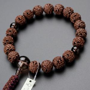 仏壇屋 滝田商店 数珠 浄土真宗 男性用 青虎目石 18玉 宗派別念珠 数珠