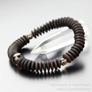 仏壇屋 滝田商店 腕輪念珠 数珠 ブレスレット 極上 伽羅（きゃら） 8mm