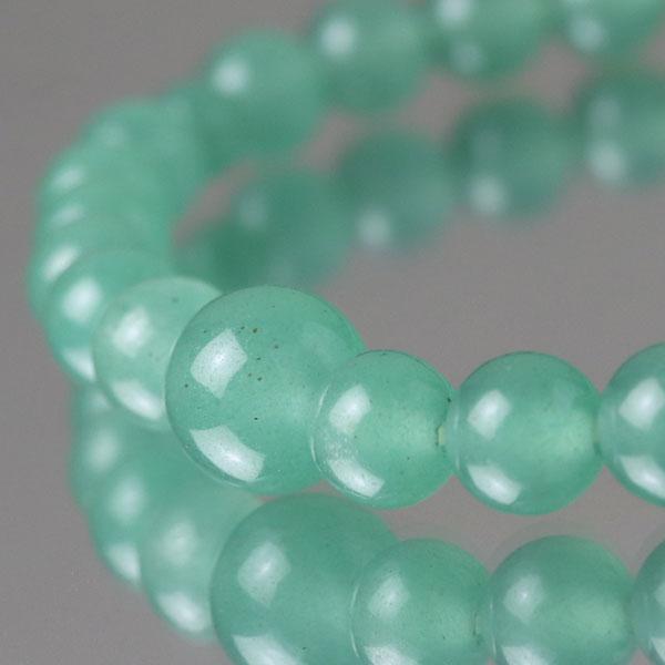 数珠ブレスレット 約6ミリ 印度翡翠