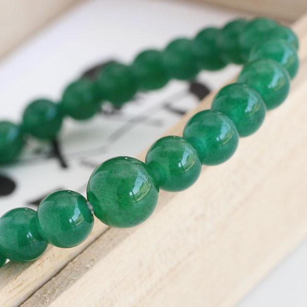 数珠ブレスレット 約7ミリ 上質 印度翡翠 桐箱付き