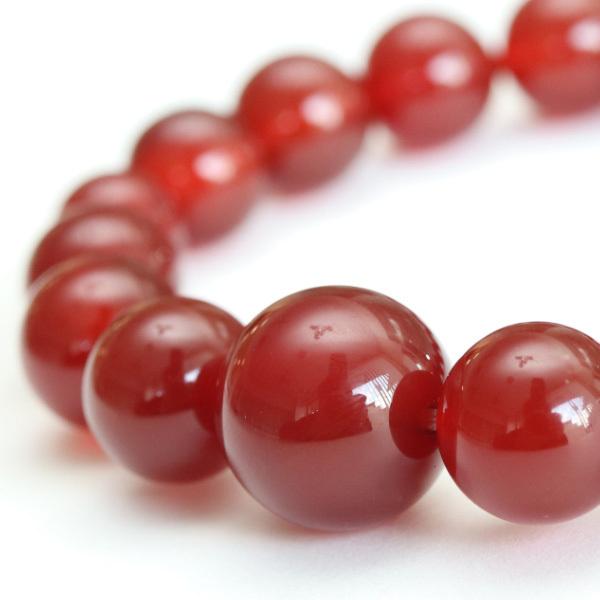 数珠ブレスレット 約12ミリ 本瑪瑙