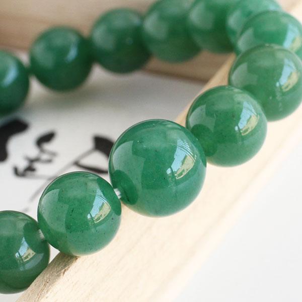 数珠ブレスレット 約12ミリ 上質 印度翡翠 桐箱付き