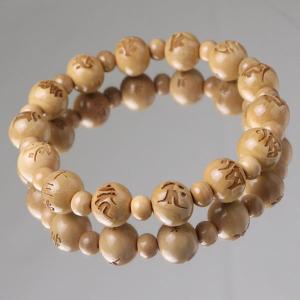 数珠 パワーストーン はな花 十三佛（お姿彫り）ブレスレット 屋久杉